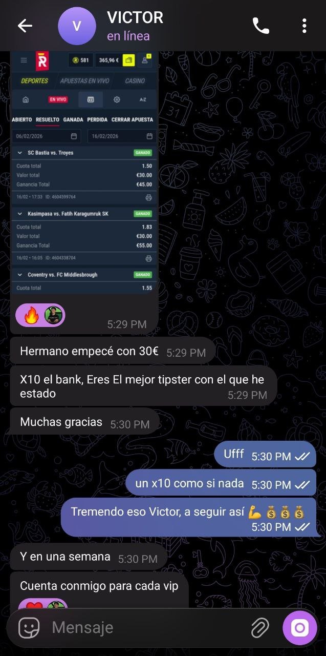 Captura Telegram N7 Group España con banco multiplicado